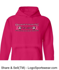 DFC Breast Cancer Tribute Hoodie (Pink) Design Zoom