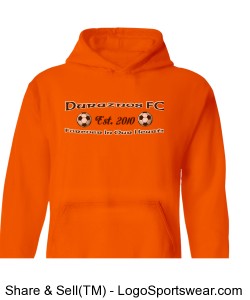 DFC Tribute Hoodie (Orange) Design Zoom