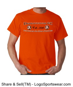 DFC Tribute T-Shirt (Orange) Design Zoom
