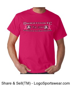 DFC Breast Cancer Tribute T-Shirt (Pink) Design Zoom